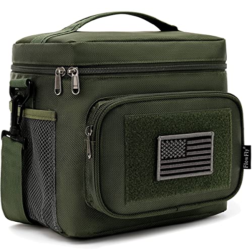 Large Insulated Lunch Box Cooler Tote for Men, Women with MOLLE/PALS Webbing
