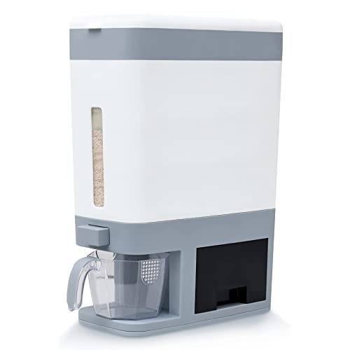 Large Rice Dispenser with Measuring Cup and Airtight Design