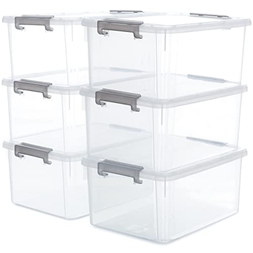 Large Stackable Storage Containers for Organizing