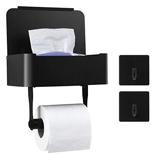 Large Toilet Paper Holder with Shelf
