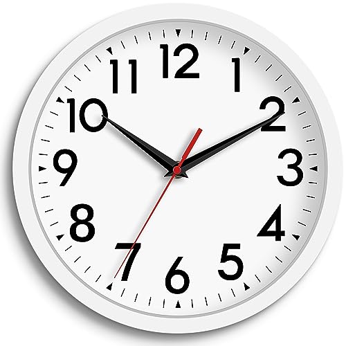 Large Wall Clock, Battery Operated, Silent Analog Clock