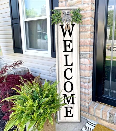 Large Wood Frame Outdoor Welcome Sign