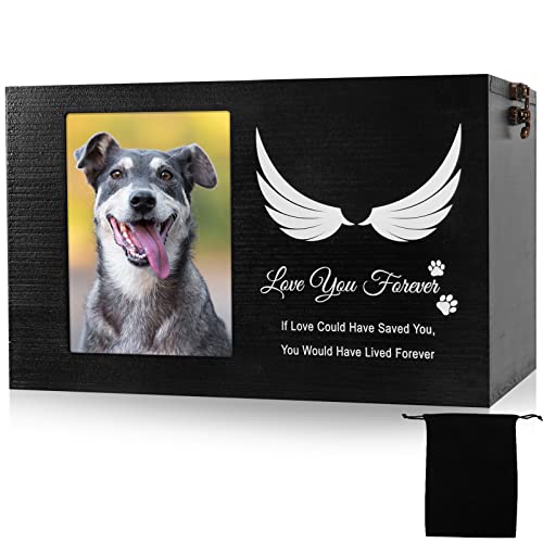 Large Wooden Funeral Cremation Urns with Photo Frame