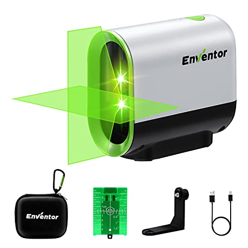 Enventor 164ft Green Self Leveling Laser Level with USB Recharge