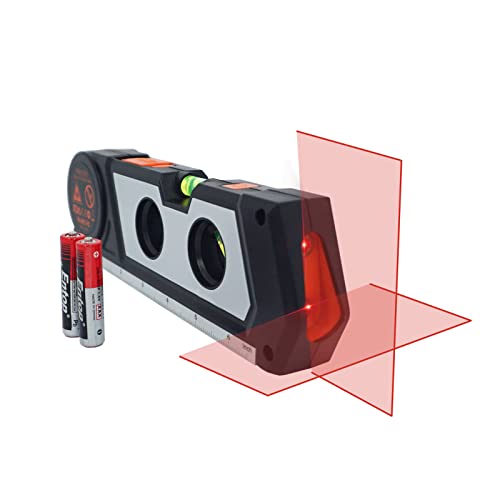 Multipurpose Laser Level with Measure Tape and Ruler Base