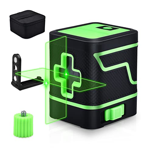 SHAWTY Bright Green Beam Cross Line Laser Level with Self-Leveling