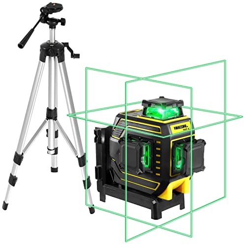 Firecore 3X360 Green Laser Level Set with Tripod & Carry Pouch