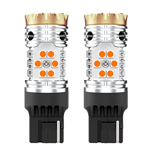 LASFIT 7440 LED Bulb: Anti Hyper Flash Turn Signal 2023 Upgrade (Pack of 2)