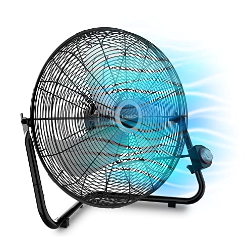 Lasko 20" High Velocity Floor Fan with Wall Mount Option and 3 Speeds