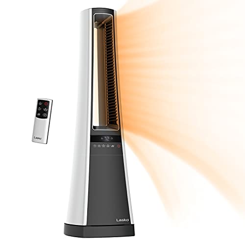 Bladeless Ceramic Tower Space Heater for Home - Lasko AW300