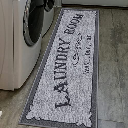 Laundry Collection Non-Slip Rubberback Runner Rug
