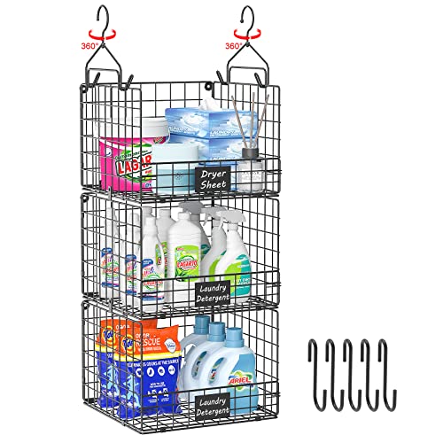Laundry Room Organizer with Rotating Hook