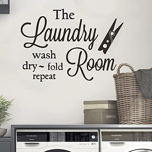 Laundry Room Stickers Art Quotes Wall Decor