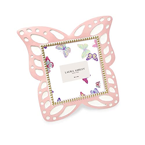 Laura Ashley Pink Butterfly Picture Frame