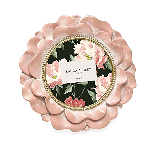 Laura Ashley Round Resin Ornate Flower Picture Frame