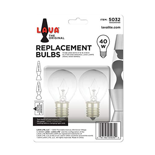 Lava 5032-6 40-Watt Replacement 2-Pack Lamps Light Bulb