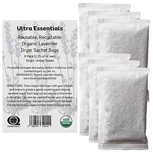 Lavender Dryer Sachets - Convenient and Effective Odor Eliminator