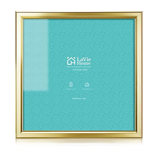 LaVie Home 8x8 Picture Frames (1 Pack, Gold)