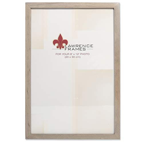 Lawrence Frames 8x12 Gray Wood Gallery Collection Picture Frame