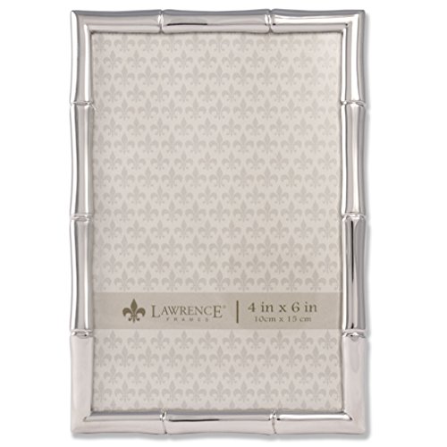 Lawrence Frames Bamboo Metal Frame, 4x6, Silver