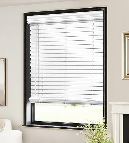LazBlinds 2-inch Cordless Faux Wood Blinds