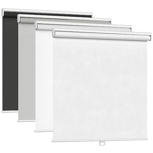 LazBlinds Cordless Blackout Roller Shades: 23''W x 72''H White