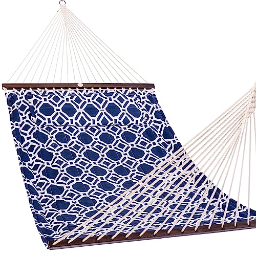 Lazy Daze Quilted Fabric Hammock with Pillow