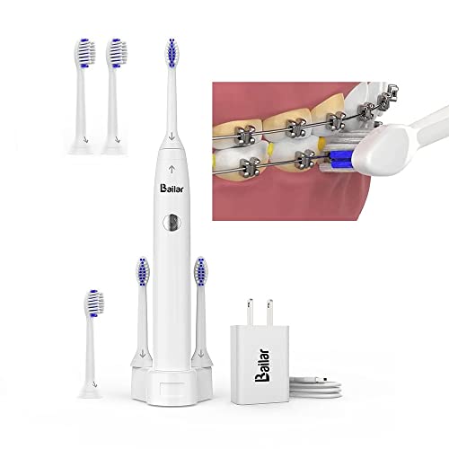 LBailar Braces Toothbrush Rechargeable with 4 Heads Bonus 2