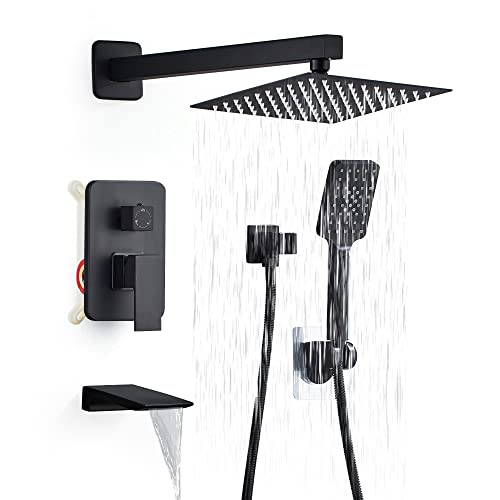 LCEVCGK Matte Black Shower Faucet Set