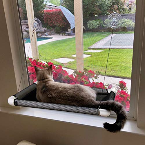 Lcybem Window Cat Hammocks: Space Saving Cat Bed for Large Cats