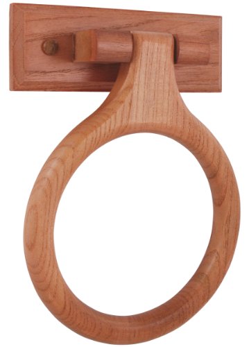 LDR Industries Rustic Oak Towel Ring