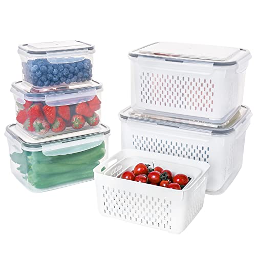 Leakproof Fruit Storage Containers for Fridge