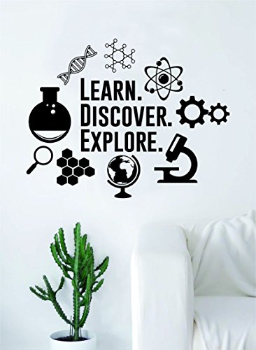 Science Discovery Quote Vinyl Wall Decal - Home & Classroom Decor