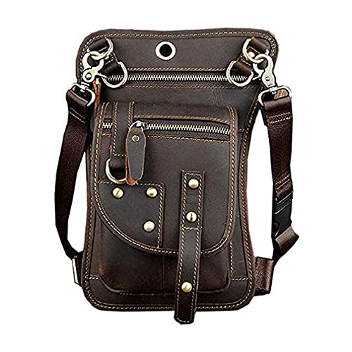 Leather Drop Leg Bag Waist Pack