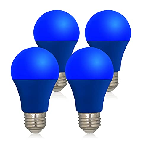 U4GLORY Blue Light Bulbs 4 Pack- Perfect for Outdoor Decor, Parties, Holidays