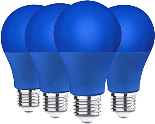 LED Blue Light Bulb, 9W (60w Equivalent), A19 E26 Medium Base Blue Light Bulb