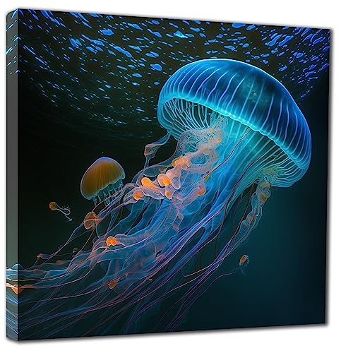 LED Colorful Jellyfish Wall Art