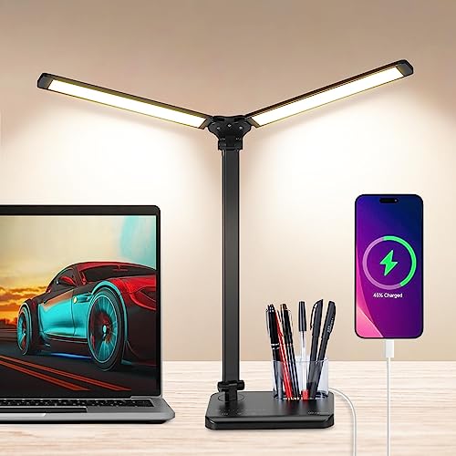 LED Desk Lamp with USB Charging Port