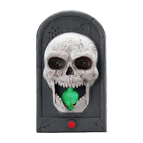 LED Light Up Scary Skull Doorbell