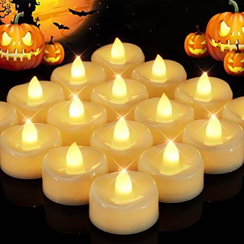 Hyoola Tea Lights Votive Candles Pack of 25 - White Votive Candles Bulk in  Clear Plastic Cup - 7 Hour Burn Time Unscented Votive Candles - European