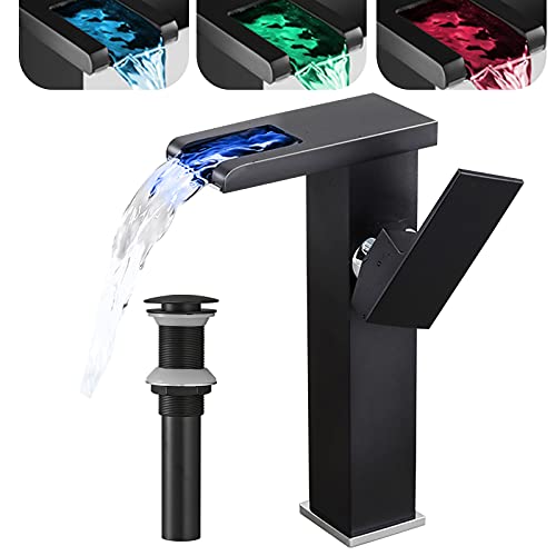 LED Waterfall Vessel Faucet
