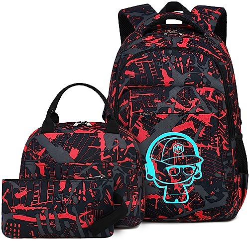 LEDAOU 3-in-1 School Backpack Set