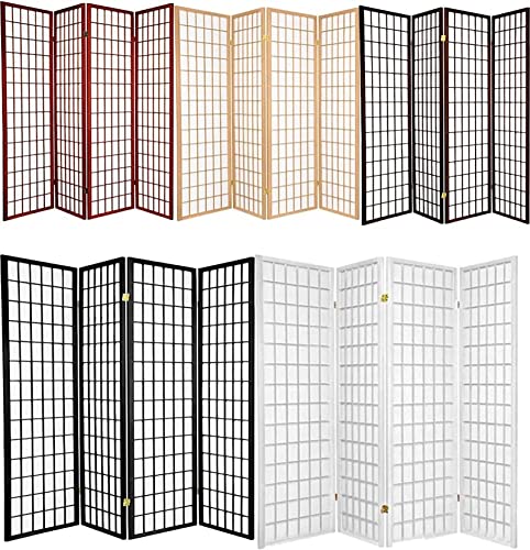 Japanese Shoji Style White Room Divider 71" Tall x 52" Wide