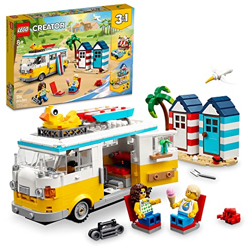 LEGO Creator 3in1 Beach Camper Van Building Kit