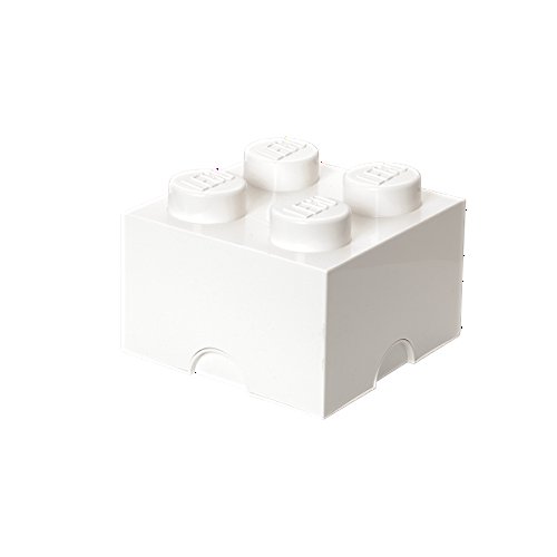 LEGO Storage Brick Box - White, Brick 4