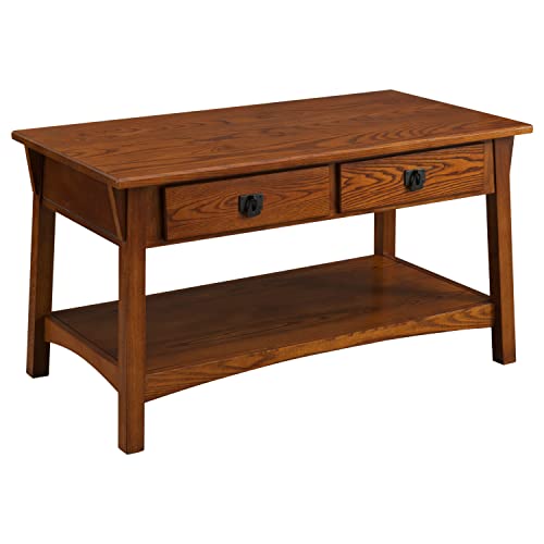Leick Home Mission Two Drawer Coffee Table