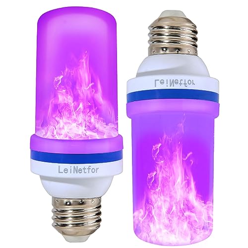 LeiNetfor LED Purple Flame Light Bulbs