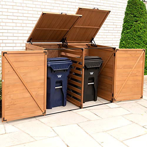 Leisure Season TRSM5937-E Trash and Recycling Storage-Sheds