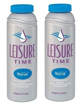 LEISURE TIME D Metal Gon Protection for Spas and Hot Tubs, 16 fl oz (Тwо Расk)