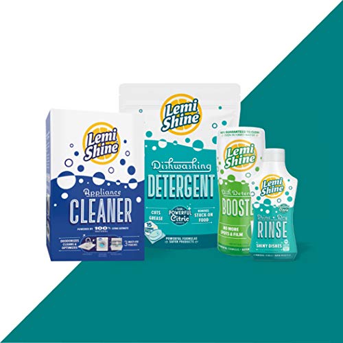 Ultimate Lemi Shine Dishwasher Cleaning Bundle - Detergent, Rinse, Pods, Cleaner